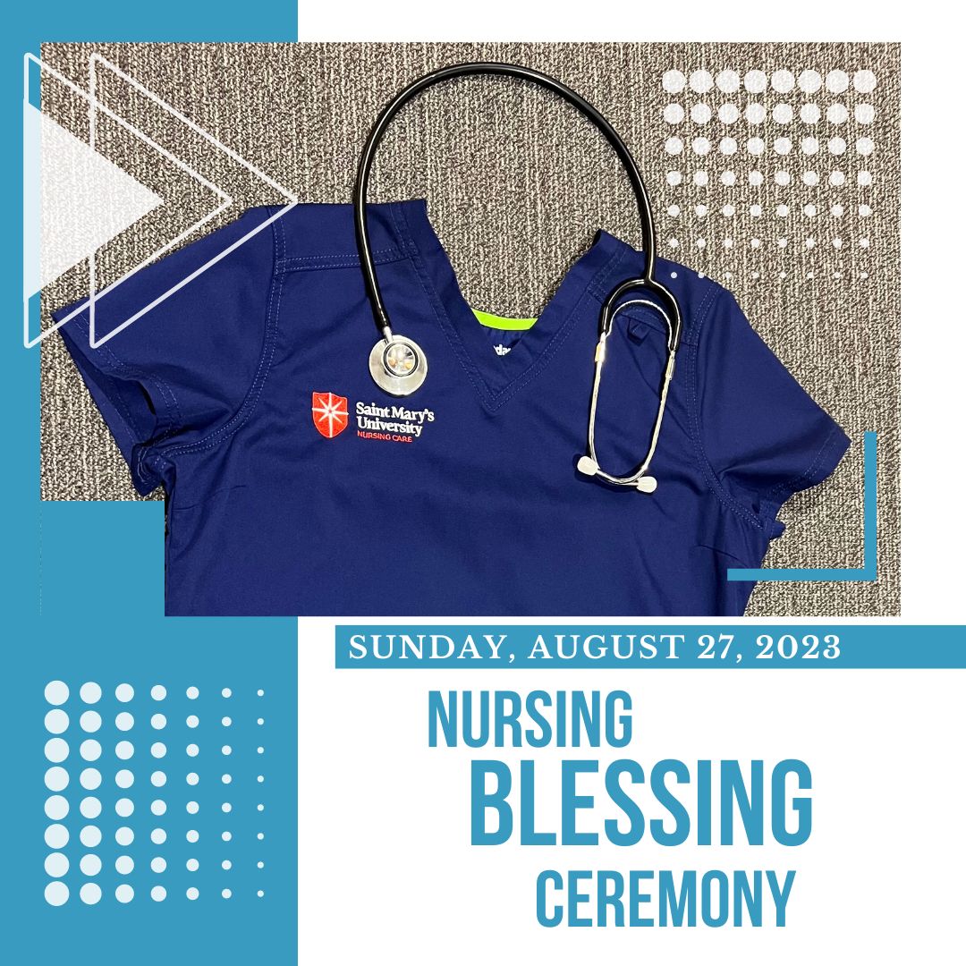 Nursing Blessing Ceremony scrubs and stethoscope