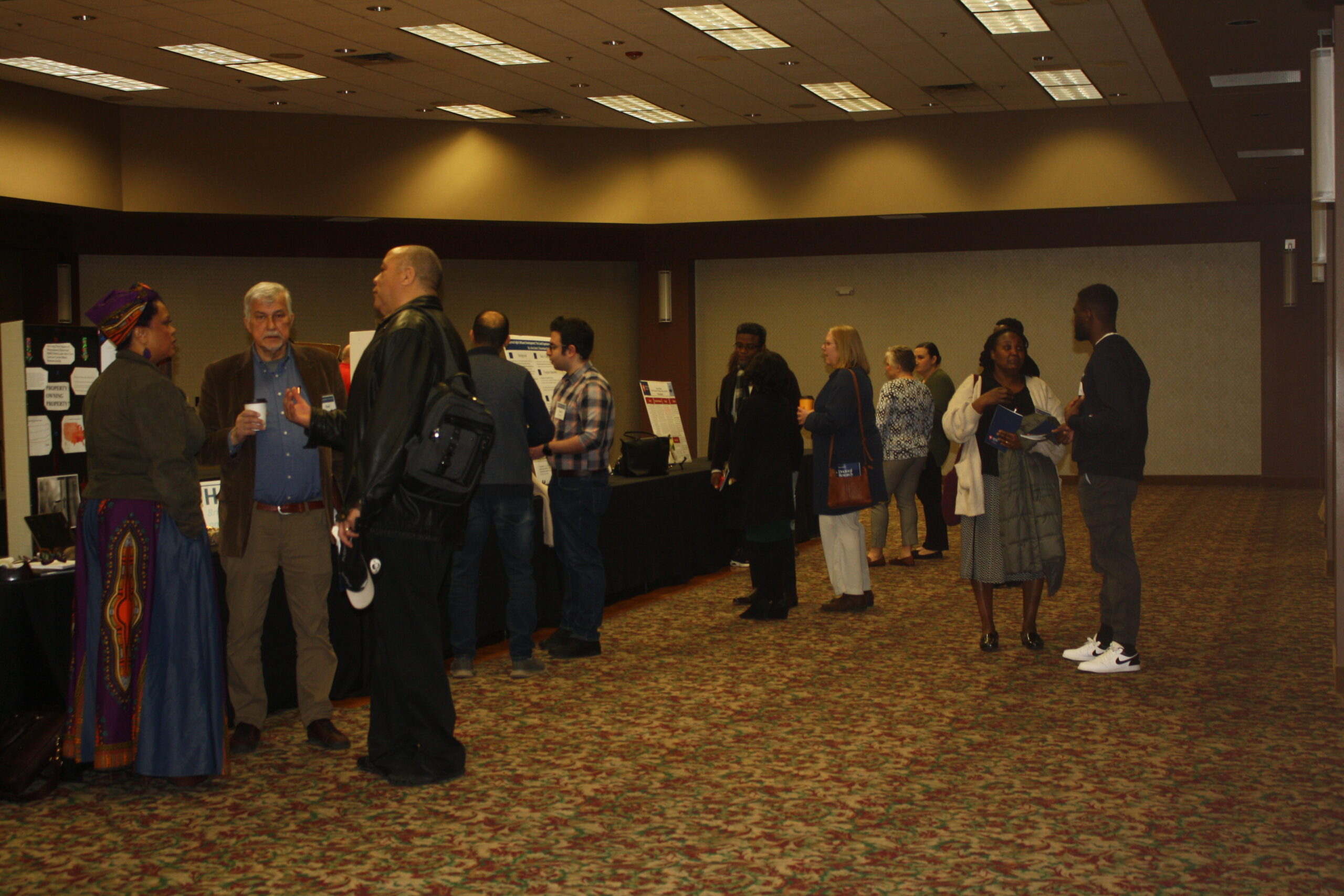 image of attendees at the poster sessions