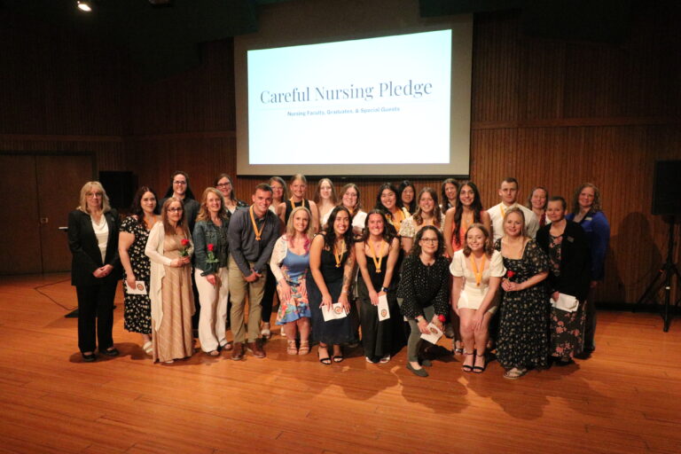 pinning ceremony participants