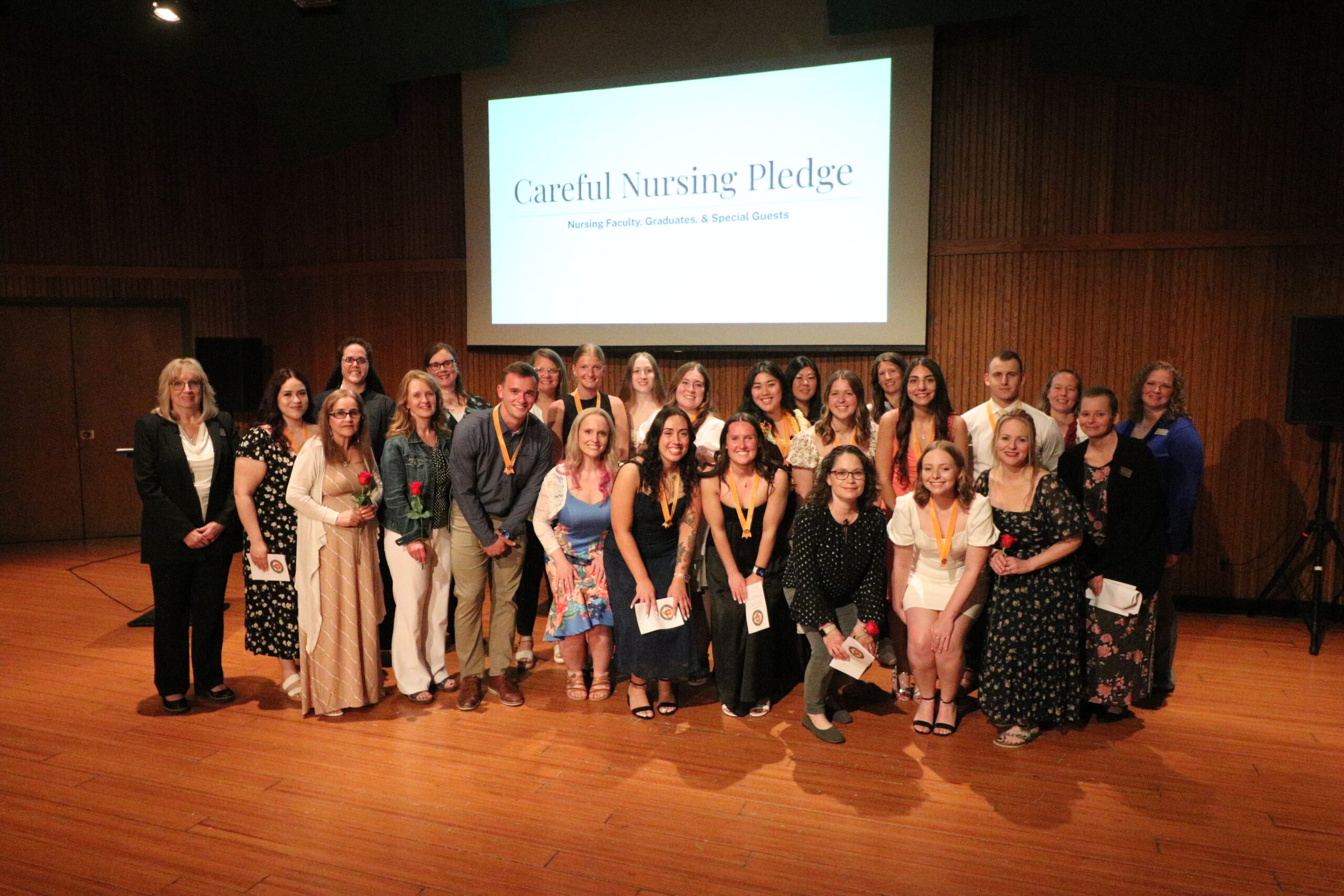 pinning ceremony participants