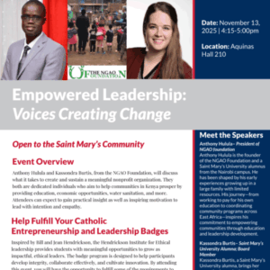 Flyer promiting NGAO speakers