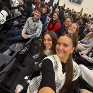Photo of Saint Mary's students and faculty at Career in Sports event