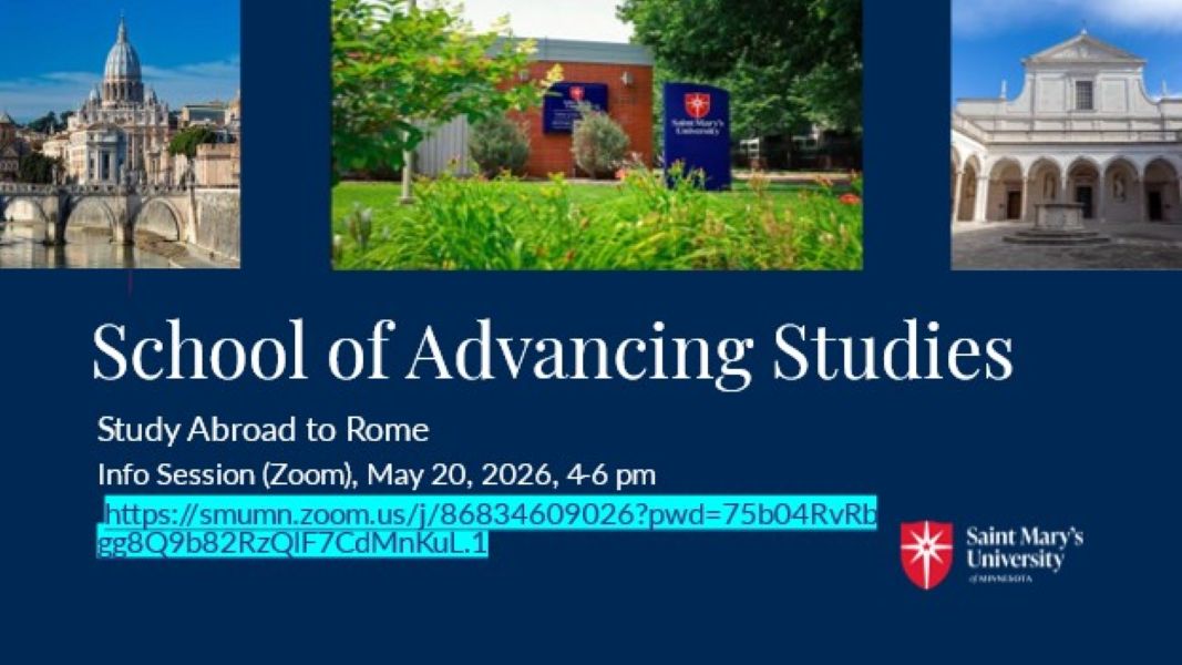 Zoom Info Session--Study Abroad in Rome -Online BS Students